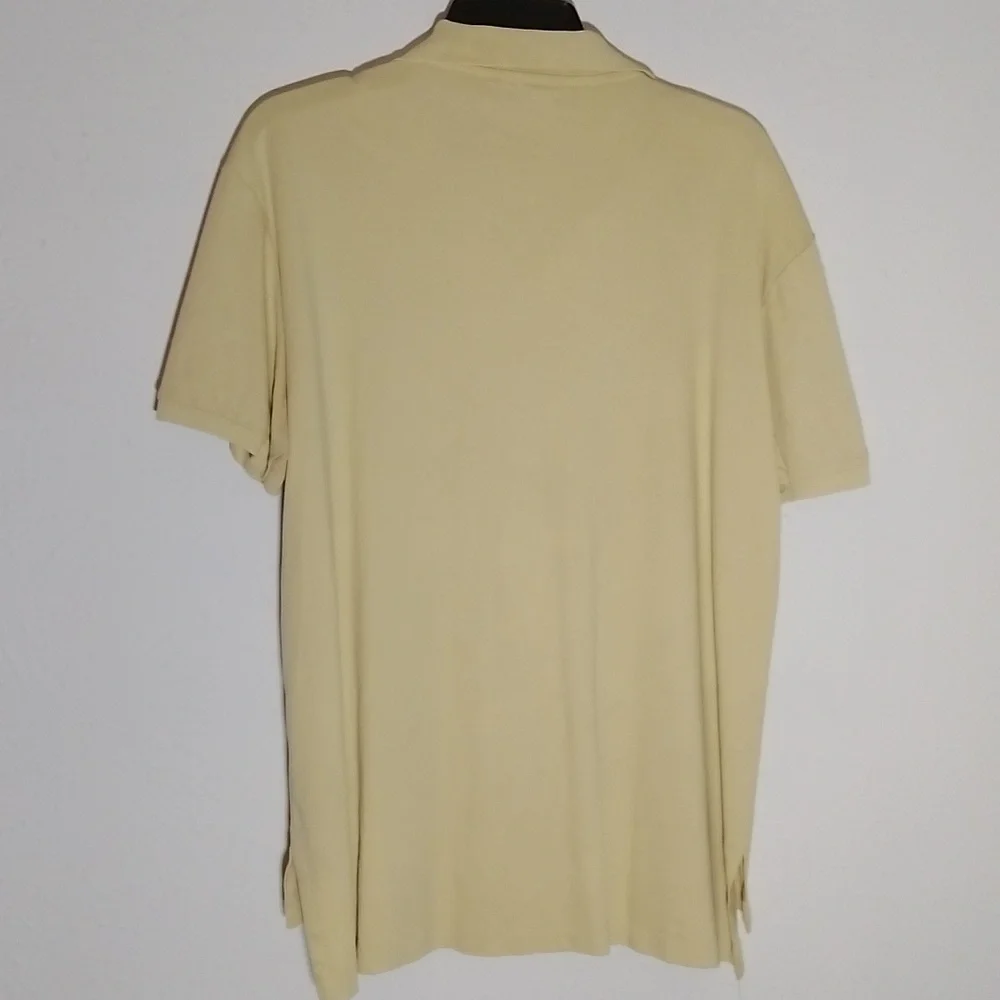 Polo by Ralph Lauren Men's Light Yellow Polo Shirt Size L